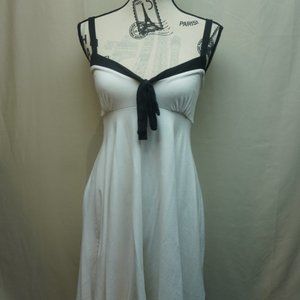 White and Black Dress